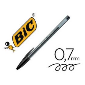 BOLIGRAFO BIC CRISTAL NEGRO PUNTA ULTRA FINA 0,7MM