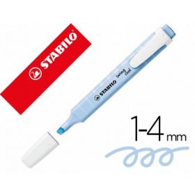 ROTULADOR STABILO FLUORESCENTE SWING COOL PASTEL - AZUL