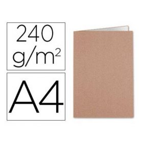 SUBCARPETA LIDERPAPEL DIN A4 KRAFT INTERIOR BLANCO 240G/M2