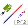 LAPIZ BICOLOR LIDERPAPEL ROJO-AZUL