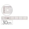 REGLA LIDERPAPEL 30 CM PLASTICO CRISTAL