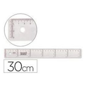 REGLA LIDERPAPEL 30 CM PLASTICO CRISTAL