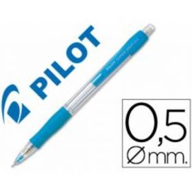PORTAMINAS PILOT SUPER GRIP CELESTE  0,5 MM SUJECION DE CAUCHO