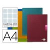 LIBRETA LIDERPAPEL SCRIPTUS A4 48 HOJAS 90G/M2 CUADRO 4MM CON MARGEN
