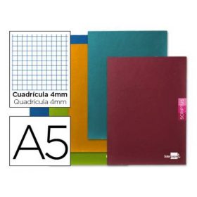 LIBRETA LIDERPAPEL SCRIPTUS A5 PLUS 48 HOJ.90G/M2 CUADRO 4MM CON MARGEN