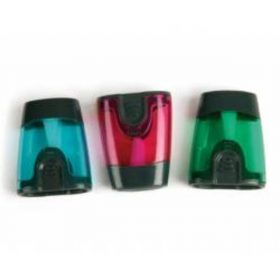 SACAPUNTAS LIDERPAPEL PLASTICO 1 USO CON DEPOSITO