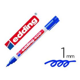 ROTULADOR EDDING MARCADOR PERMANENTE 400 AZUL PUNTA REDONDA 1 MM