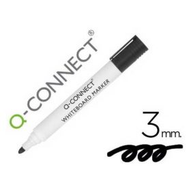 ROTULADOR Q-CONNECT PIZARRA BLANCA COLOR NEGRO PUNTA REDONDA 3.0 MM