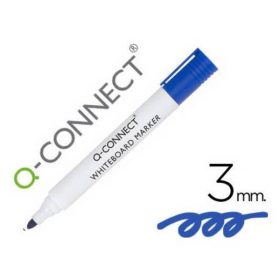 ROTULADOR Q-CONNECT PIZARRA BLANCA COLOR AZUL PUNTA REDONDA 3.0 MM