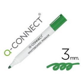 ROTULADOR Q-CONNECT PIZARRA BLANCA COLOR VERDE PUNTA REDONDA 3.0 MM