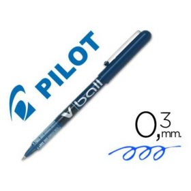 ROTULADOR PILOT ROLLER V-BALL AZUL 0.3 MM