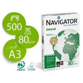 PAPEL FOTOCOPIADORA A3 NAVIGATOR 500HOJAS / 80 GR.
