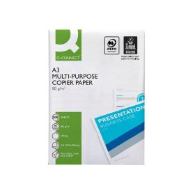 PAPEL FOTOCOPIADORA Q-CONNECT ECONOMY DIN A3 80 GRAMOS PAQUETE DE 500 HOJAS