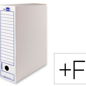 CAJA ARCHIVO DEFINITIVO LIDERPAPEL ECOUSE CARTON 100% RECICLADO FOLIO PROLONGADO 388X275X116MM 325G/M2