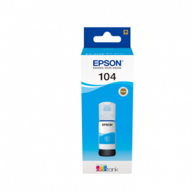 BOTELLA DE TINTA ORIGINAL EPSON Nº104 CIAN