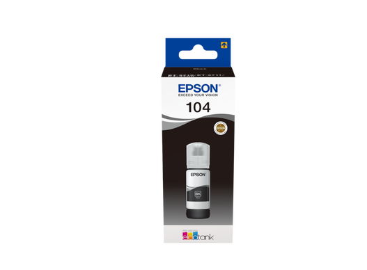 BOTELLA DE TINTA ORIGINAL EPSON Nº104 NEGRO