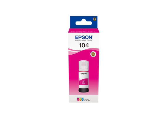 BOTELLA DE TINTA ORIGINAL EPSON Nº104 MAGENTA