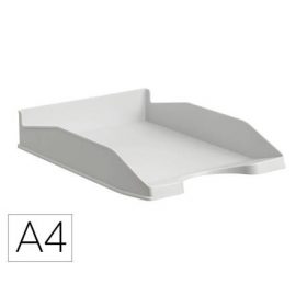 BANDEJA SOBREMESA ARCHIVO 2000 ECOGREEN PLASTICO 100% RECICLADA APILABLE FORMATOS DIN A4 Y FOLIO COLOR GRIS