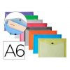CARPETA LIDERPAPLE DOSSIER BROCHE POLIPROPILENO DIN A6 - COLORES SURTIDOS