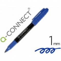 ROTULADOR Q-CONNECT PARA CD/DVD UNTA FIBRA PERMANENTE AZUL PUNTA REDONDA 1,0MM