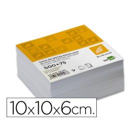 TACO PAPEL LIDERPAPEL ENCOLADO 100X100X60 MM BLANCO 80 GR