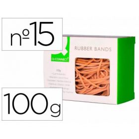 GOMILLAS ELASTICAS Q-CONNECT 100 GR NUMERO 15 150X2MM