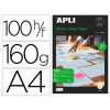 PAPEL FOTOGRAFICO APLI GLOSSY DIN A4 PACK DE 100 HOJAS 160 GR