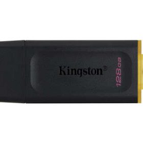 KINGSTON DATATRAVELER EXODIA MEMORIA USB 128GB-USB 3.2GEN1-CON TABA-ENGANCHE PARA LLAVER -COLOR NEGRO