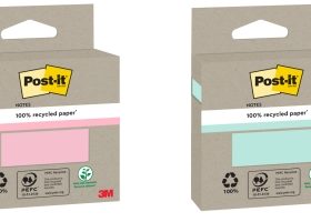 POST-IT BLOC DE 100 NOTAS ADHESIVAS RECICLADAS - SURTIDOS COLORES