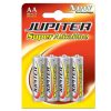 JUPITER PACK DE 4 PILAS ALCALINAS LR6-AA-ALTA TECNOLOGIA-FIABILIDAD