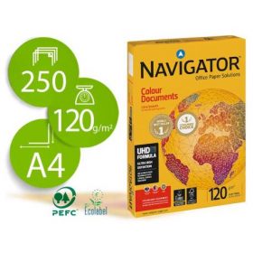 PAPEL FOTOCOPIADORA NAVIGATOR DIN A4 120 GRRAMOS PAQUETE DE 250 HOJAS