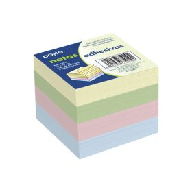 DOHE CUBO DE 400 NOTAS REPOSICIONABLES – TAMAÑO 75X75MM-PAPEL DE 75GR – COLORES PASTEL SURTIDOS